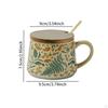 Ceramic Coffee Mug 360ml Elegant with Nonslip Handle Portable Tabletop Drinkware Milk Cup Beverage
