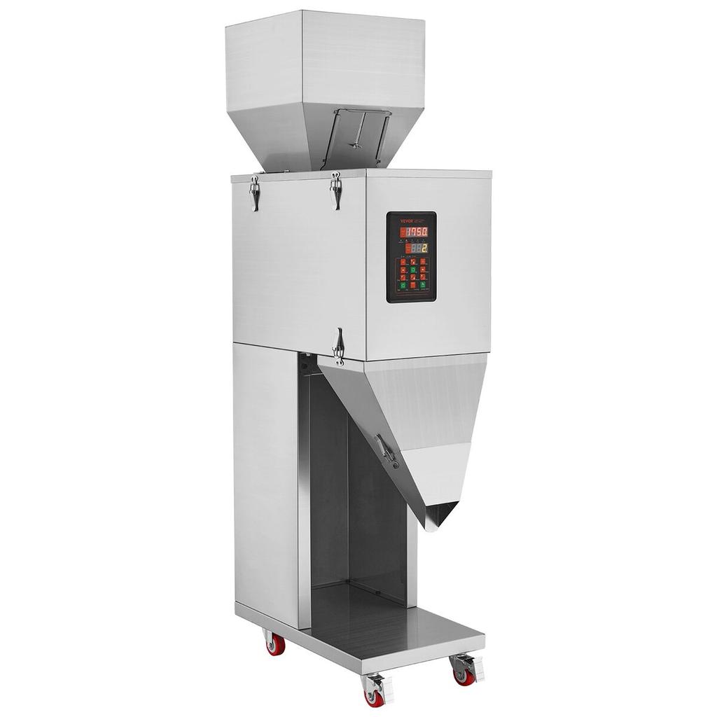 Particle Filling Machine, 0.044-11 Lbs/20-5000g, Automatic Filler Machine with Foot Pedal, Stainless Steel Weighing Filling Machine, Weigh Filler for