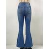 Broken Hole Pant Micro-laundry Women's Jeans Slim and Thin High-waisted Elastic Trousers
