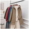 Women's Lightweight Hooded Down Jacket - Mid-Length Slim Fit Lightweight Fall/Winter Lightweight Plus Size Coat
