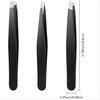 Tweezers Set 3-4pcs Stainless Steel Eyebrow Precision Sharp Tip Tweezers for Body Ingrown and Facial Hair Removal