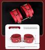 Intimate 10-Piece BDSM Set: Ball Gag, Whip, Handcuffs, Foot Cuffs, and Eye Mask