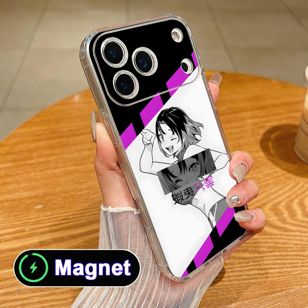 Mato seihei Yakumo Ezo Clear TPU Magsafe Mobile Phone Case for iPhone 17 16 15 14 13 12 11 Air Pro Max Plus Mini Colorful Cover