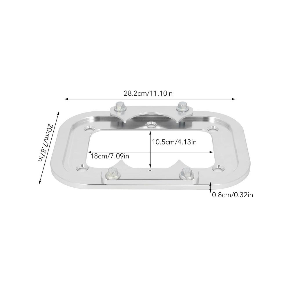 Aluminum Alloy Tray Holder for Optima Billet Secures and marine vehicles to prevent movement during Clamping design with tabs for easy x 20cm x