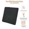 Amazon Basics Memory Foam Seat Cushion, Square, 37.6 X 38.1 X 3.16 Cm, Black