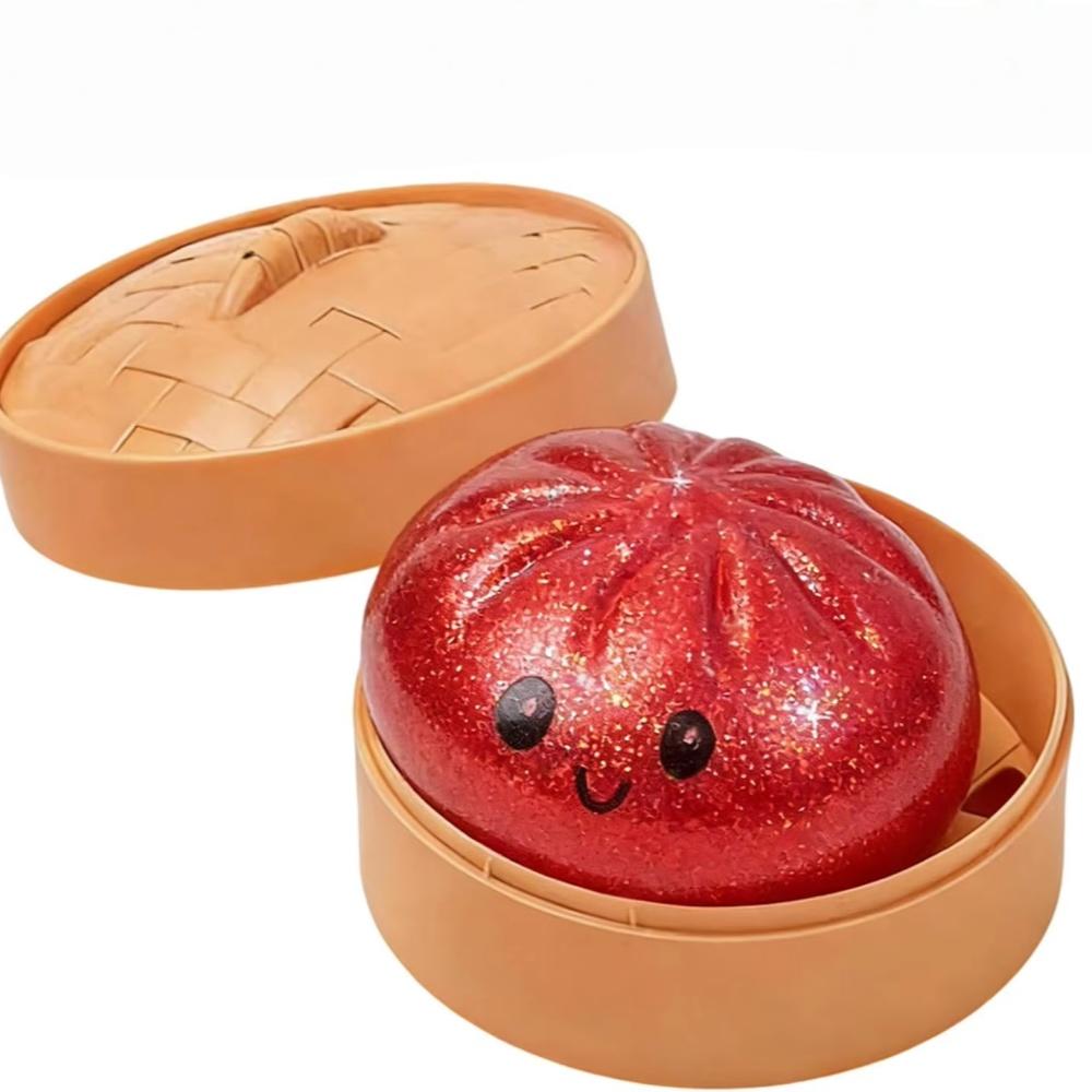 Glitter Dumpling Squishies Toys Pressure Ball Slow Rebound Soft Pinch Decompression Office Home Decorat Gifts