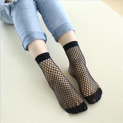 1 Paar Schicke Streetwear Damen Harajuku Bonbonfarbene Atmungsaktive Netzsocken Sexy Aushöhlte Netzsocken Damen Süße Netzsocken