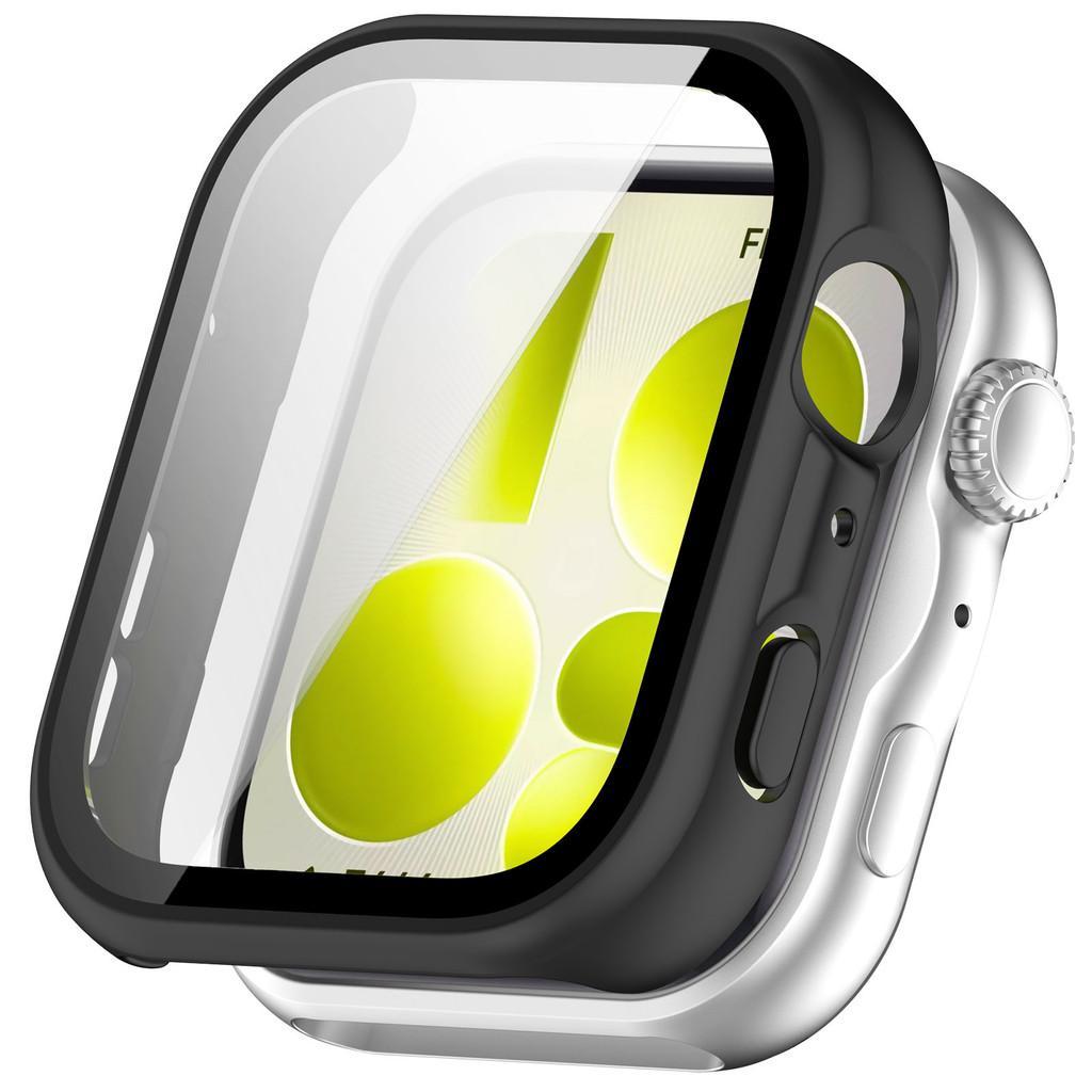 Glas+Hülle für Huawei Watch Fit 4/5 Pro Gehärtetes Glas Displayschutz & Harter PC Schutz Stoßfänger für Huawei Fit4/5 Zubehör