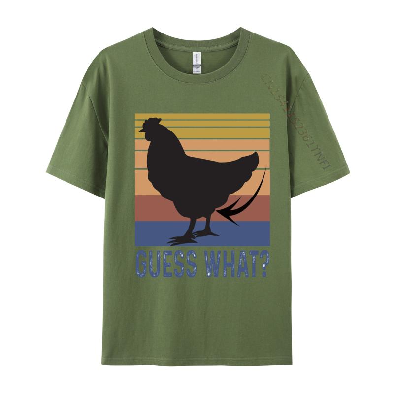 

Guess What Chicken Butt Tshirt Simple Style Unisex T Shirt Printed On Tshirts Designer Tops Tees Cotton Unisex 4XL