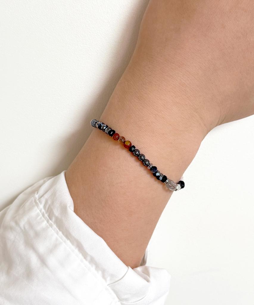 Monoflux Core Tone Gemstone Bracelet _ Brown Core