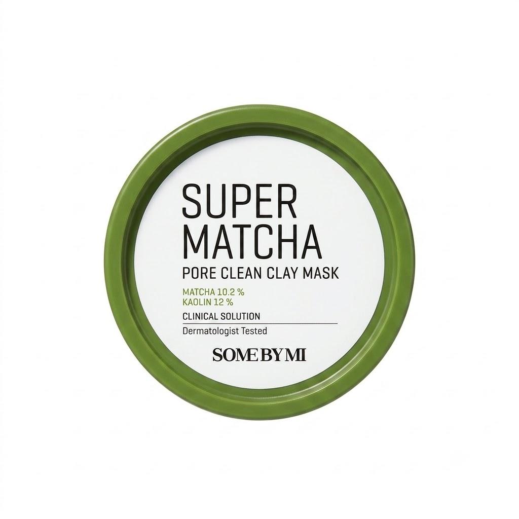 SOME BY MI Super Matcha Pore Clean Clay Mask Sebum Care Wash-Off Face Mask 100g