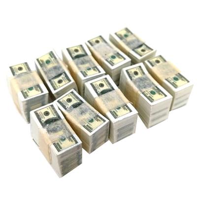 1/12 Scale A Bundle Miniature Play Money Us $100 / $1Banknotes