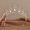 European & Asian Alloy Bridal Crown Rhinestone Headband Wedding Headdress