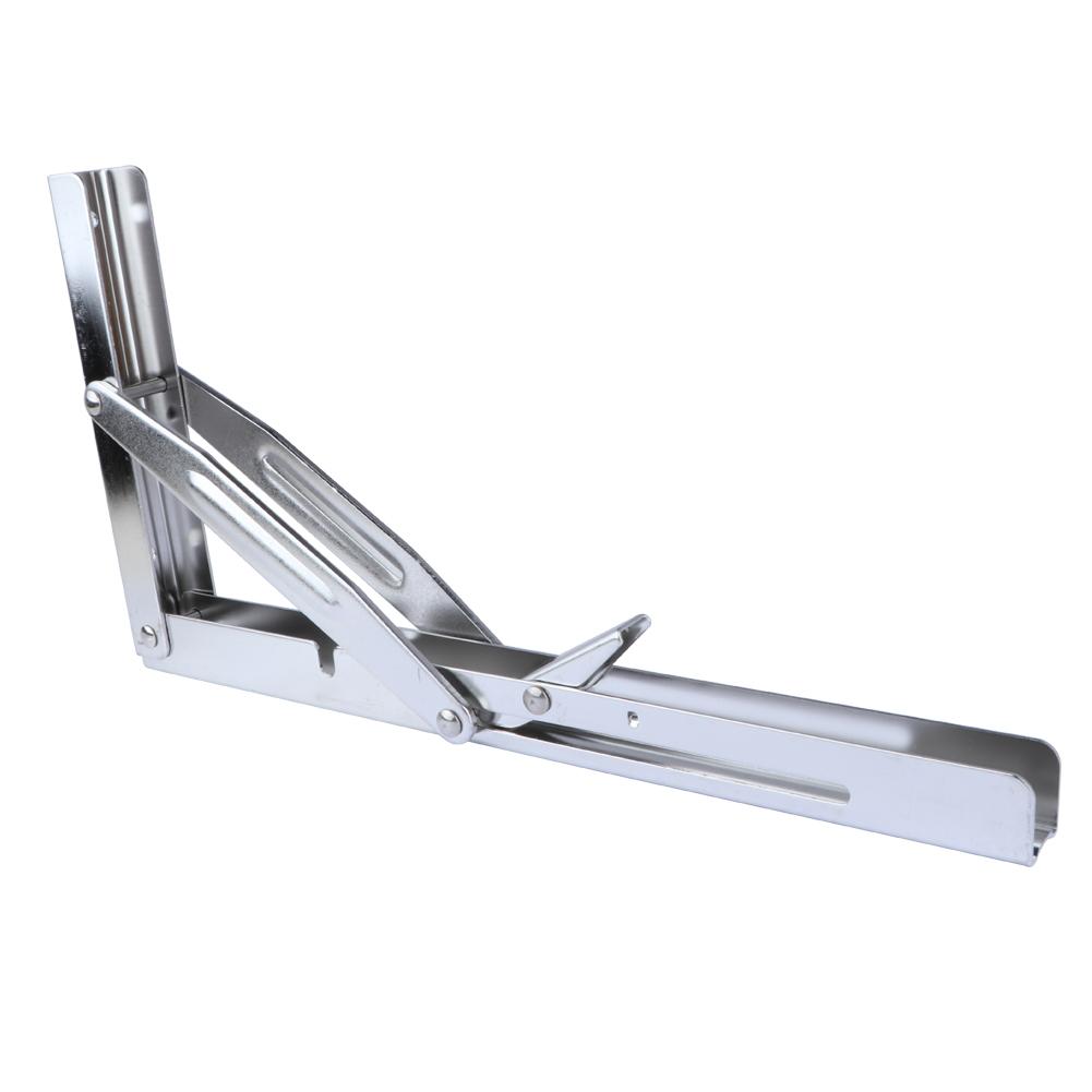 2 Pieces Folding Heavy Duty Shelf-Bracket Bench Table Folding Shelf or Bracket, Max. Load 550lbs