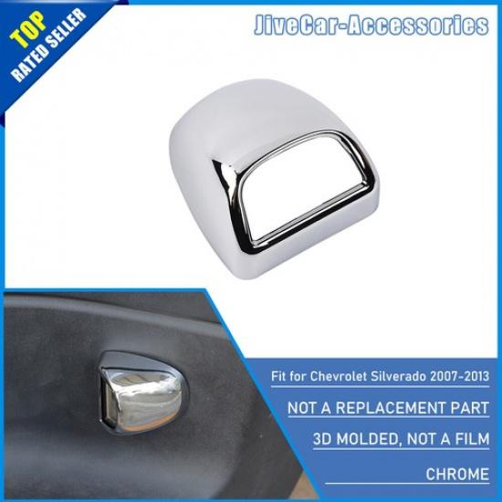 Chrome Rear Tail License Plate Light Trim For Chevy Silverado 07-13 Accessories