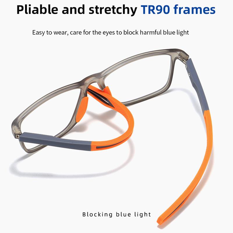 Photochromic Myopia Glasses Blue Light Blocking Sports Nearsighted Eyeglasses Color-Changing Optical Computer Eyewear 0 To 4.0