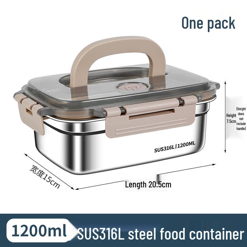 Ланч-бокс и контейнер для хранения из пищевой нержавеющей стали 316 с крышкой 1390₽