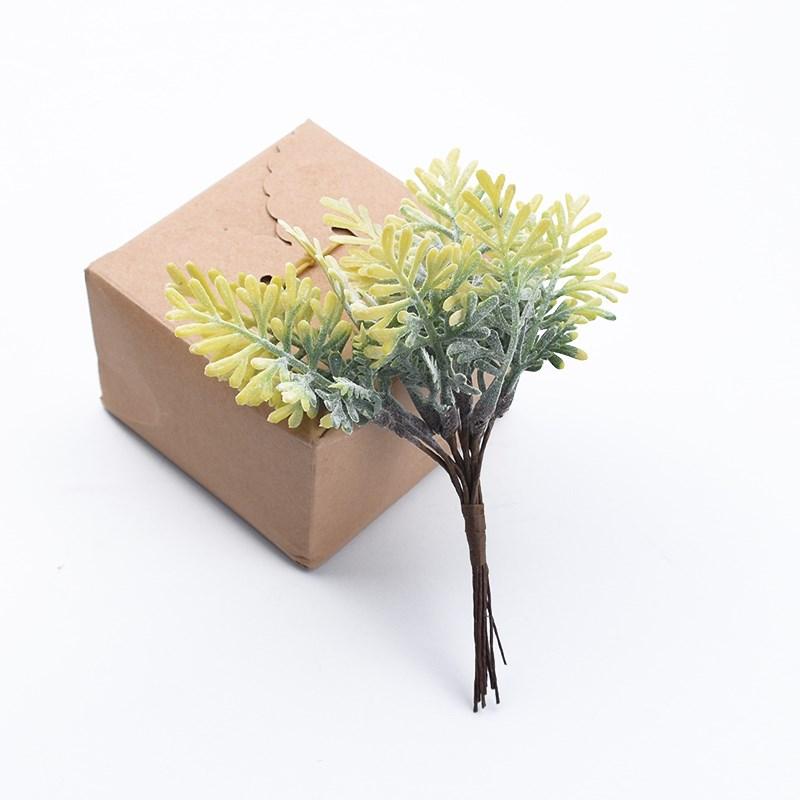 1/3pcs Golden Silver Christmas Leaf Artificial Plants Wedding Decorative Flowers Vase Home Room Decor Diy Gift Bridal Clearance