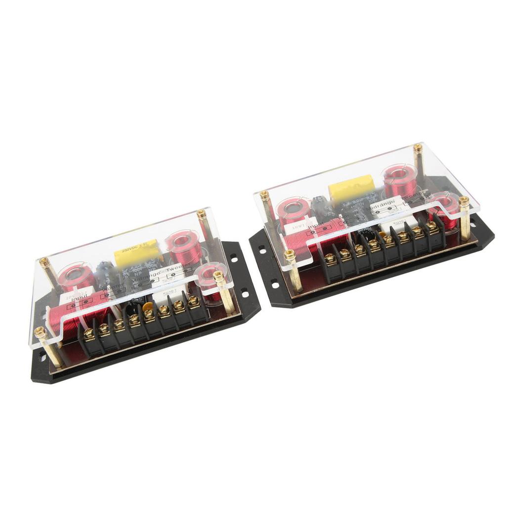 3-vägs biljudskorsning 300W Förbättra basdipp Högpresterande högtalare Frekvensdelare