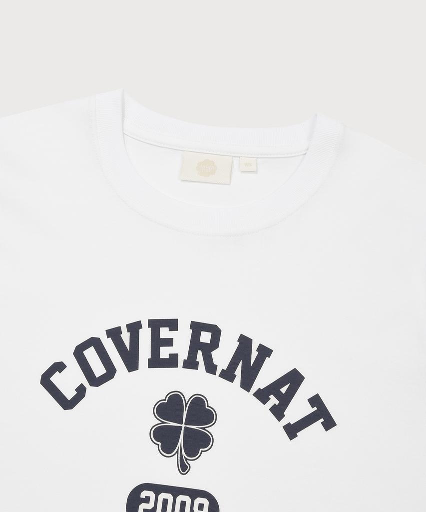 COVERNAT WOMAN Clover Graphic T-Shirt White