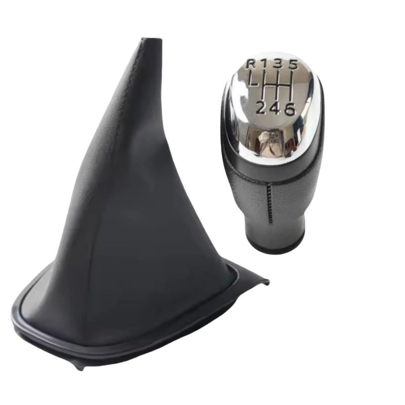 5/6 Speed For Renault Clio 4 Mk4 IV 2012 - Gear Shift Knob Head Lever Handball Leather Gear Shift Collar Gaiter Boot Cover