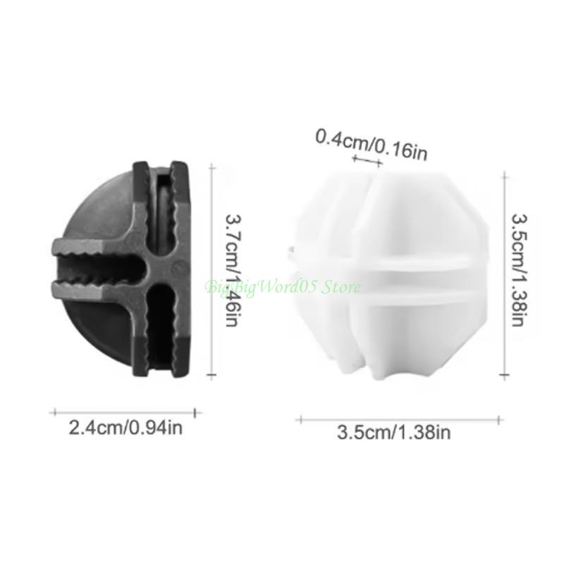 24TE Pack of 4 Sturdy Grids Connectors for Multipurpose Modulars Shelving Systems