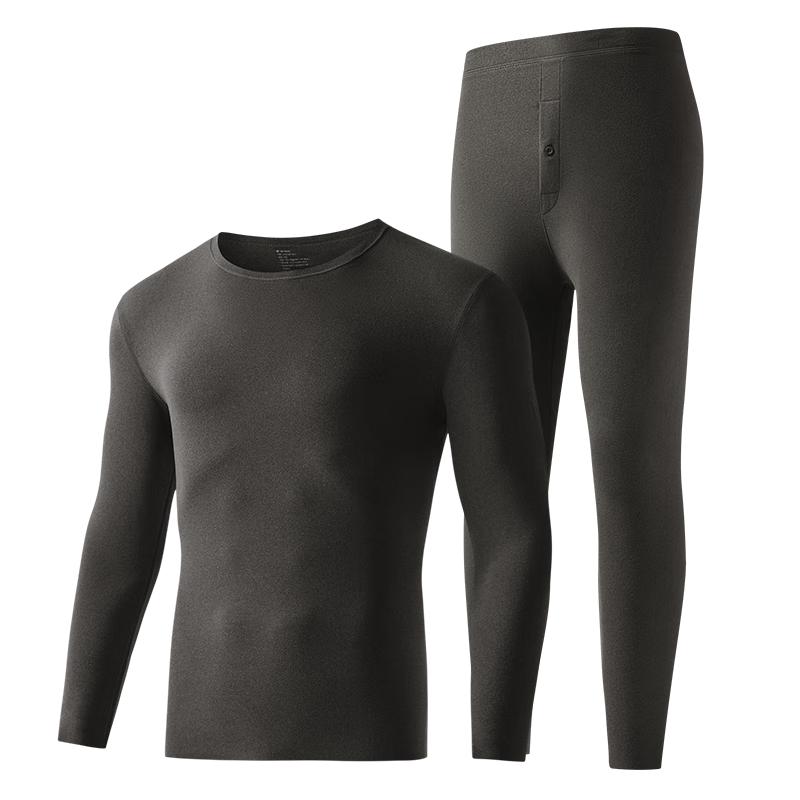 

HLA Men s Lightweight Double-Sided Fleece Thermal Underwear Set 3XL