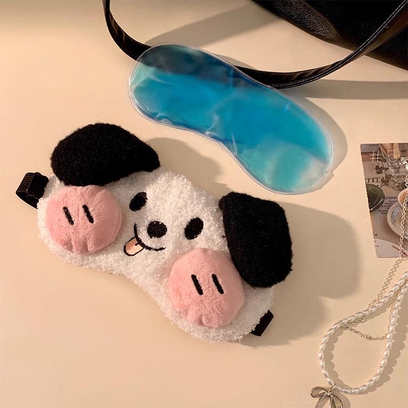 Cartoon Bear Plush Sleep Mask - Relieve Eye Strain for Women & Students