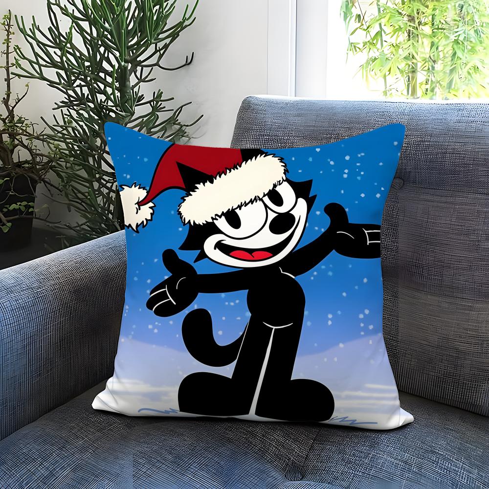 BELIEBT Felixx die Katze Kissenbezug Bequem Wendbarer Kissenbezug Ideal für Auto Sofa Schlafzimmer & darüber hinaus
