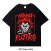Anime Printed T-Shirt Harajuku Streetwear Summer Oversized Men Cotton Short Sleeve Tees Hip Hop Crew Neck Women Top Y2k Clothing