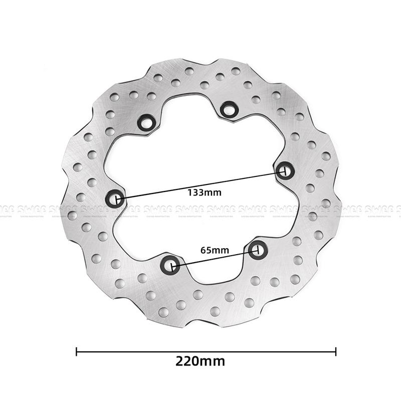 Motorcycle Rear Brake Disc Rotor For Yamaha WR155 Adventure 220MM modification Floating disc brake