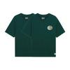 Li Ning Badfive Letter Print Round Neck Pullover Short Sleeve T-Shirt Men Tops Dark-Green AHSS739-6