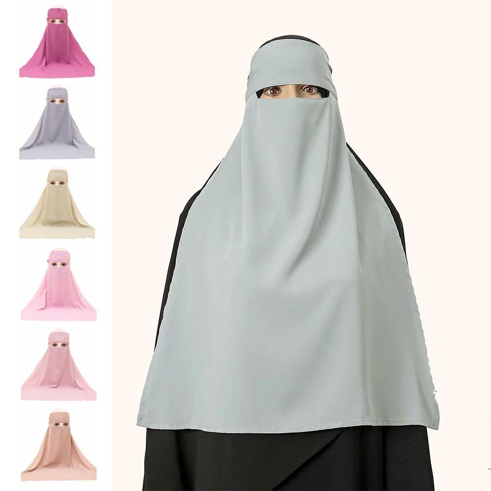 Tie Back Muslim Women's Scarves Stretchable Islamic Headscarf Nida Head Wrap Cap  Ladies Hair Cover