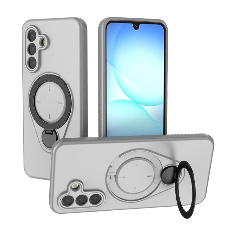 Ring Shield MagSafe TPU Phone Case With 360° Rotating Ring Holder Anti‑Fingerprint For Samsung Galaxy A17 5G