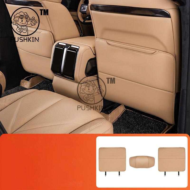 Auto Rücksitz Anti-Tritt-Abdeckungen Für BYD Leopard 8 DENZA B8 2025 Sitzrücken Trittschutz Schmutzabweisend Leder Innenraumzubehör