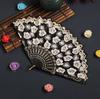 Lace Embroidered Folding Fan for Home Decoration Wedding Party Favors