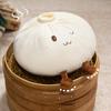 Super Soft Plush Material Steamed Bun Plush Pillow Pp Cotton Filled Fluffy Comfortable Dumpling Plush Toy Stress Relief
