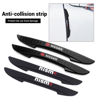 4pcs Rubber Car Door Edge Protector Stickers Anti Collision Strips For Qashqai Juke Leaf Micra 350Z 370Z Armada Nismo GTR