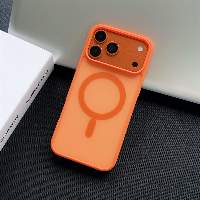 for Magnetic Matte Acrylic Case for For Iphone Air 17 Pro Max 16 15 14 Plus 13 12 11 Pro Max Shockproof Hard PC Cover hoesje