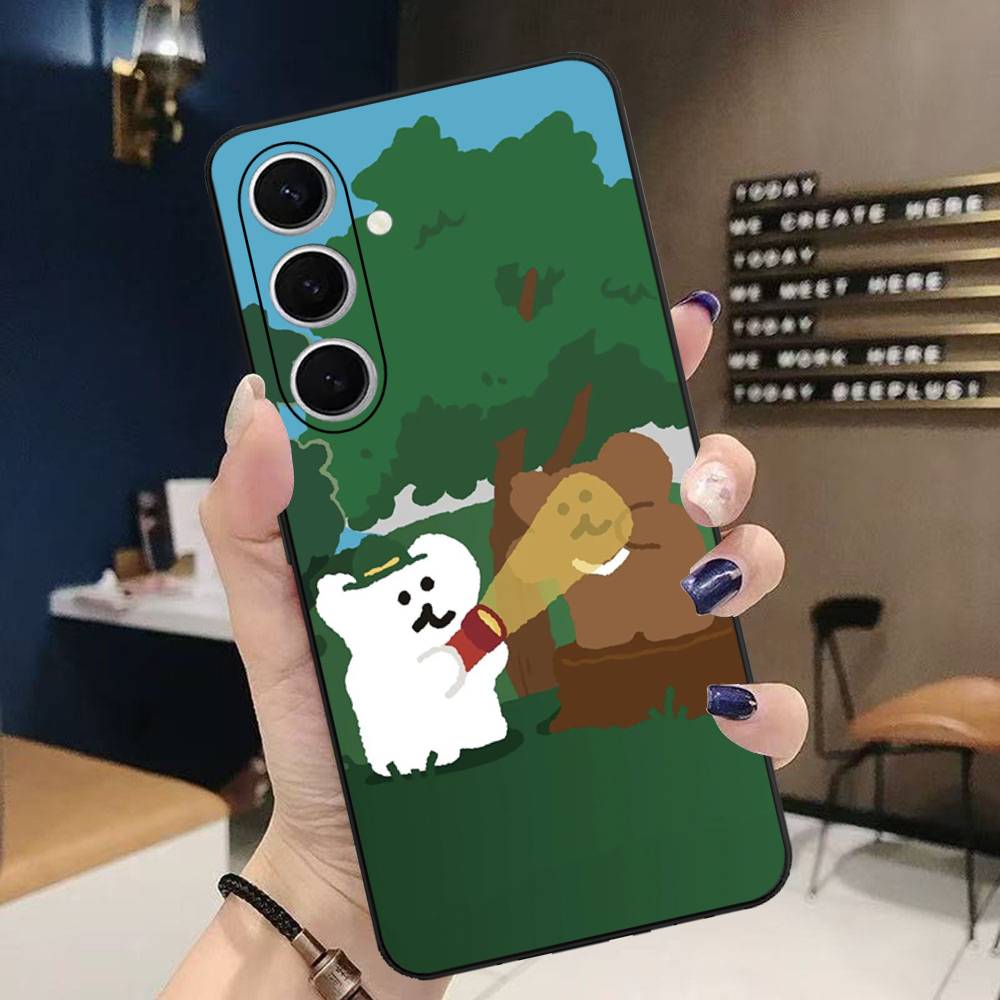 

Popular Character Cut D-Dinotaeng Phone Case For Samsung S 24 Fe 25 Ultra Plus 20 Lite 21 30 22 23 24 22 Ultra 5G Fundas Samsung S30 plus 5G