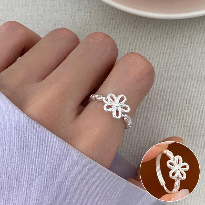Butterfly Unique Adjustable Knot Floral Ring Collection Stylish Copper Geometric Design For Daily Wear