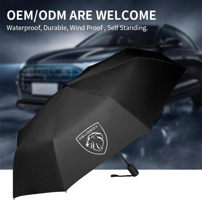 Hight quality Car Umbrella Fully Automatic Business Sunshade Shelter Rain Auto Accessories for Peugeot 206 308 307 406 407 408