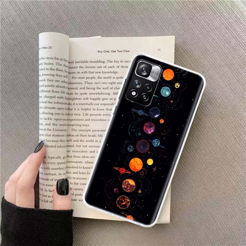 

Cosmic Galaxy Phone Case For Redmi Note 13 12 Pro Plus 14 15 Pro 5G 11 11T 11E 11S 10 Pro 10S 9 9S Cover Cell Clear TPU Capa Cas Redmi Note 13 Pro 5G