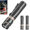 High Power 3*XPG LED Flashlight Type-C Rechargeable Zoom Fidget Spinner Torch with Luminous Strips Decompression Lamp for Outdoor Camping Daily Use