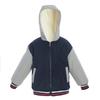 Modische rote Baseballjacke für Kinder mit warmem Fleecefutter