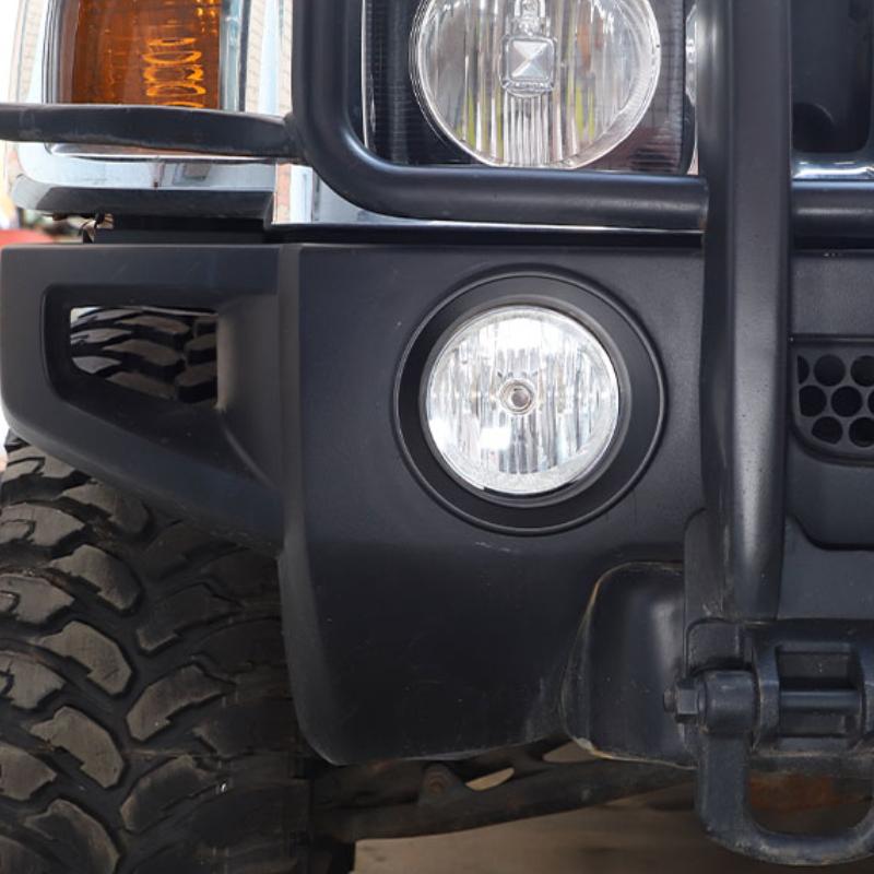 For Hummer H3 2005-2009 ABS front fog lamp decoration ring Front fog lamp decoration Protect ring Modified upgrade accessories