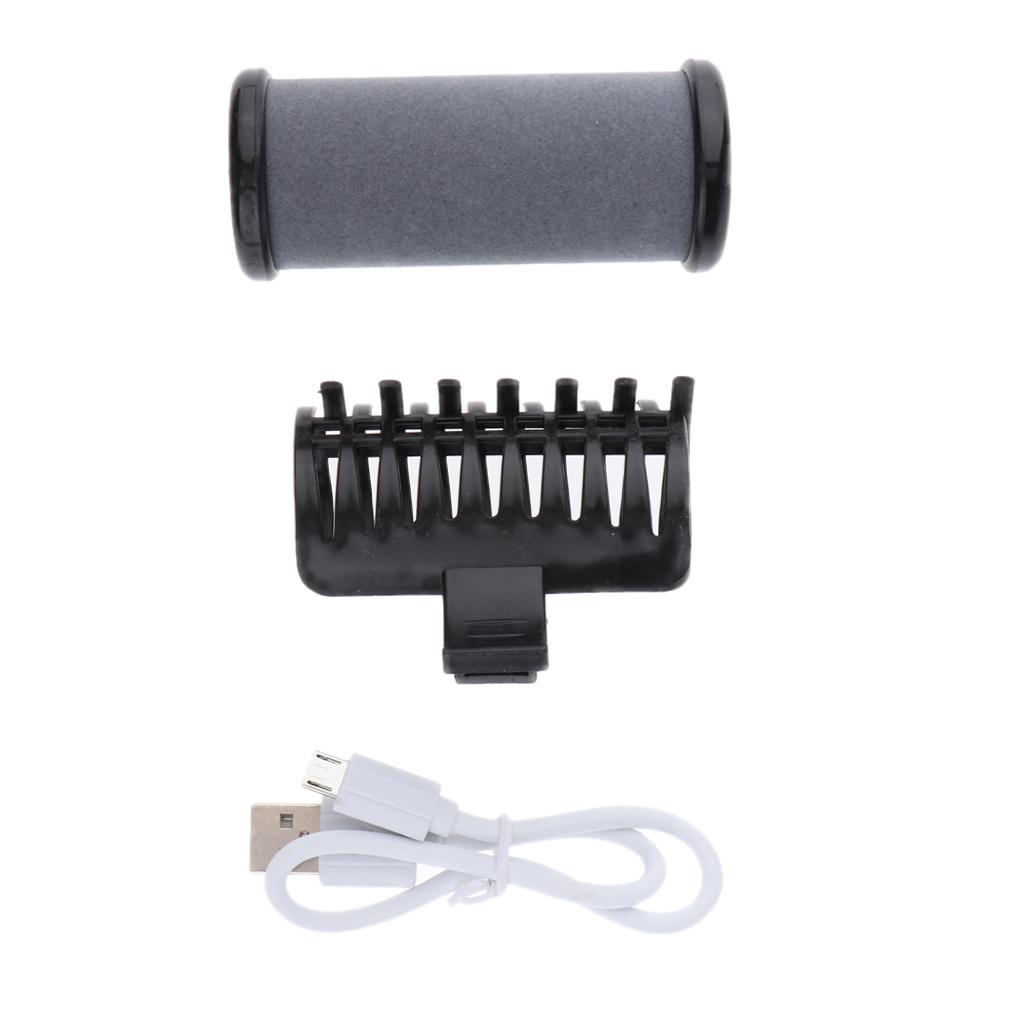 Hair Travel Roller with Clip Electric Heating - Black, as described