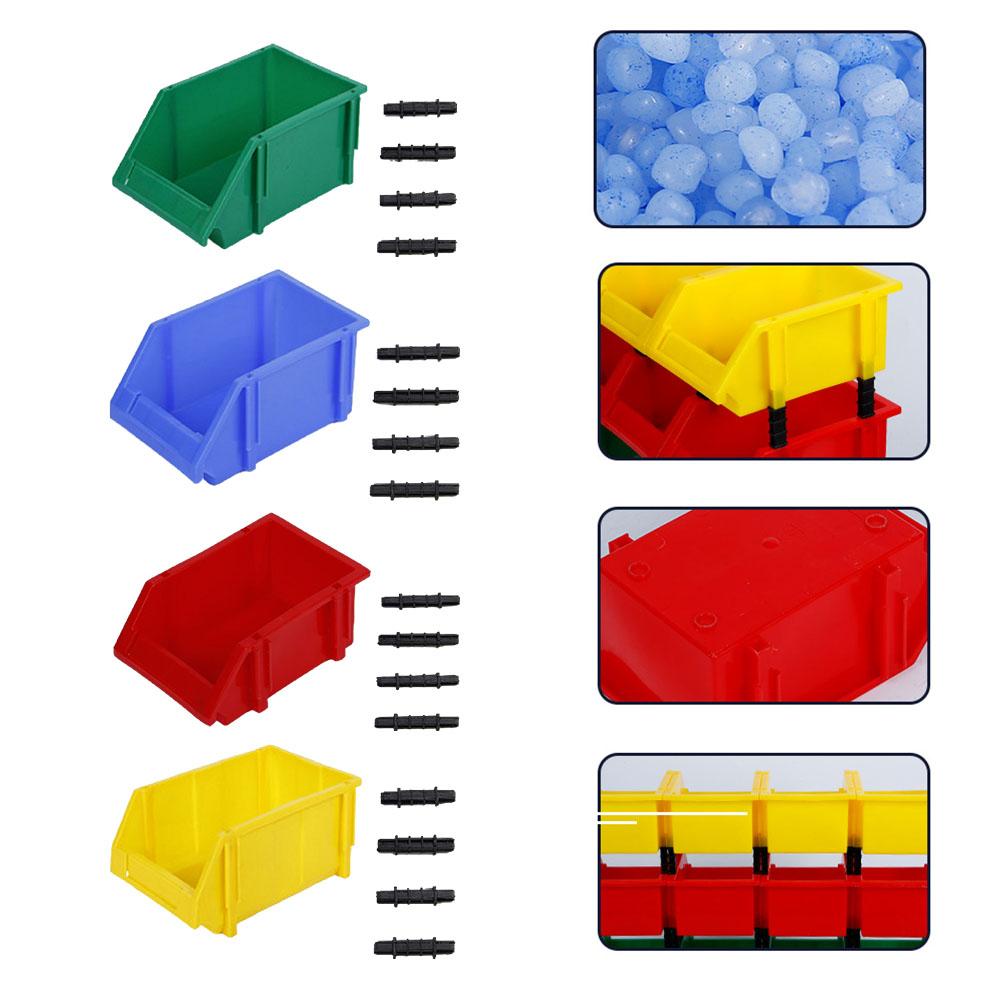 New Raw Material Safety Tool Storage Box Screw Parts Hardware Classification Box Assembly Workshop Shelf Load Bearing 30KG