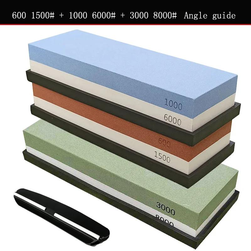 Oilstone Whetstone Sharpening Stone Fixed Knife Sharpener Angle guide 15degrees Accessories Kitche Knives Auxiliary Tool320-8000