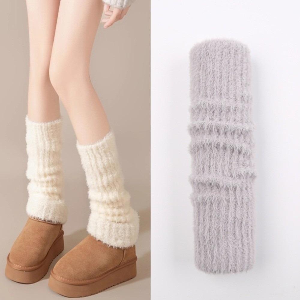 Leg Protection Women's Long Stockings Thickened Boot Socks Y2K Winter Pile Socks
